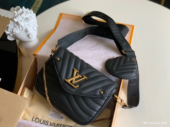 Aaa replica bags VUITTON POCHETTE NEW WAVE LOUIS MULTI 0803